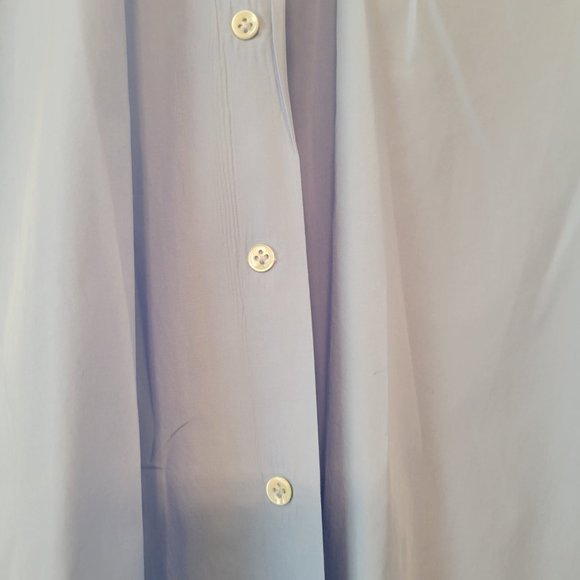 Harrods of London Mens Dress Shirt 15.5/39 Medium Blue 200/2 Extra Fine Cotton - Picture 4 of 11